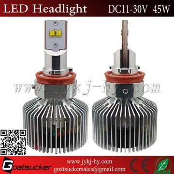 Auto Led H8 Headlight Bulb H7 H8 45W 4500LM Led with fan Newest