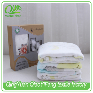 70 bamboo and 30 cotton printed baby swaddle blanket