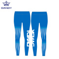 Legging yoga logo kustom dengan saku