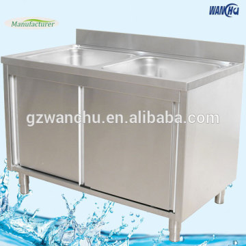 Saudi Arabia Kitchen Sink/Stainless Steel Kitchen Sink Bench with Cabinet/Freestanding Stainless Steel Sink Cabinet