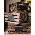 Vintage Home Garden Stacking Wooden Rustic Wood Crate