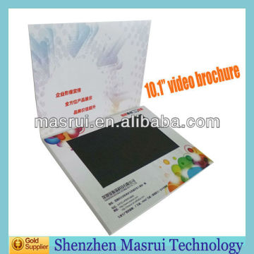 Most Popular Professional1.8"-10.1" LCD Screen Video Paper Card / Video Invitations Butterfly-shaped Card