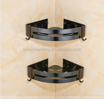 Blackened Aluminum Bathroom Basket Sanitary Ware Hanging Storage