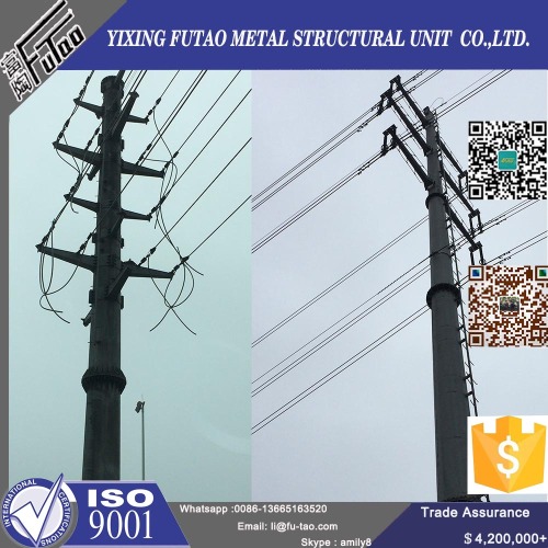 Electric Steel Poles Transmission Tower Lines