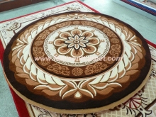 Waterproof Indoor Outdoor Carpet, Round Carpet