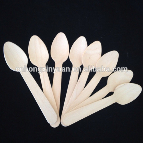 disposable 110mm wooden spoon