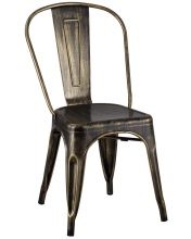 Tolix Gold Outdoor Metal Old Aging Design Chair