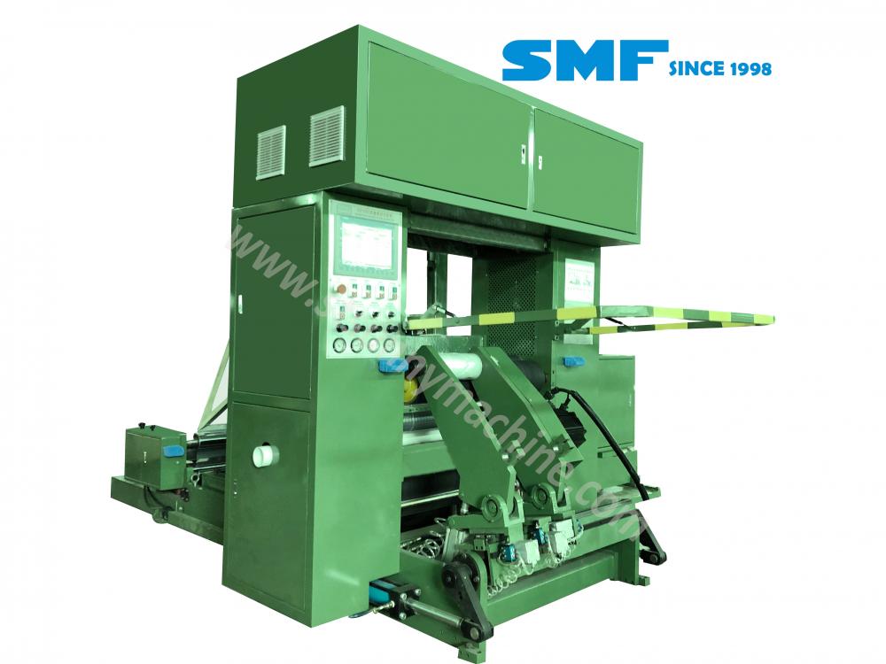 PP Film Triangle pliing and Reobinding Machine