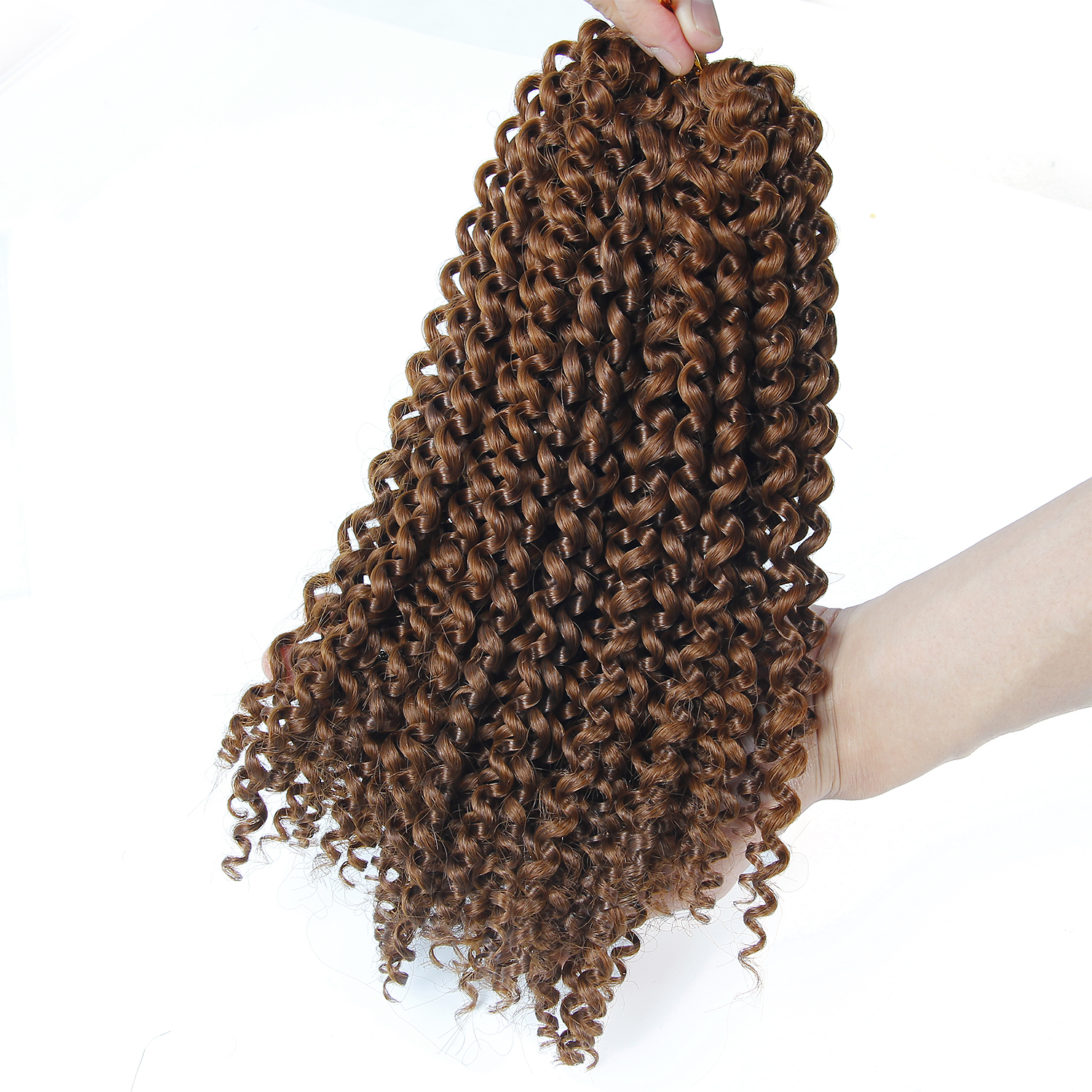 3X Jerry curl crochet hair 10" Synthetic Afro Kinky Curly Crochet Twist Braiding Hair Ombre Short Blonde Grey braiding hair