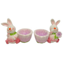 Candle Holder with Rabbit