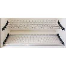 Drain Rack Kitchen Sink Dish Drying Metal Wire Storage Rack for Tableware, Black