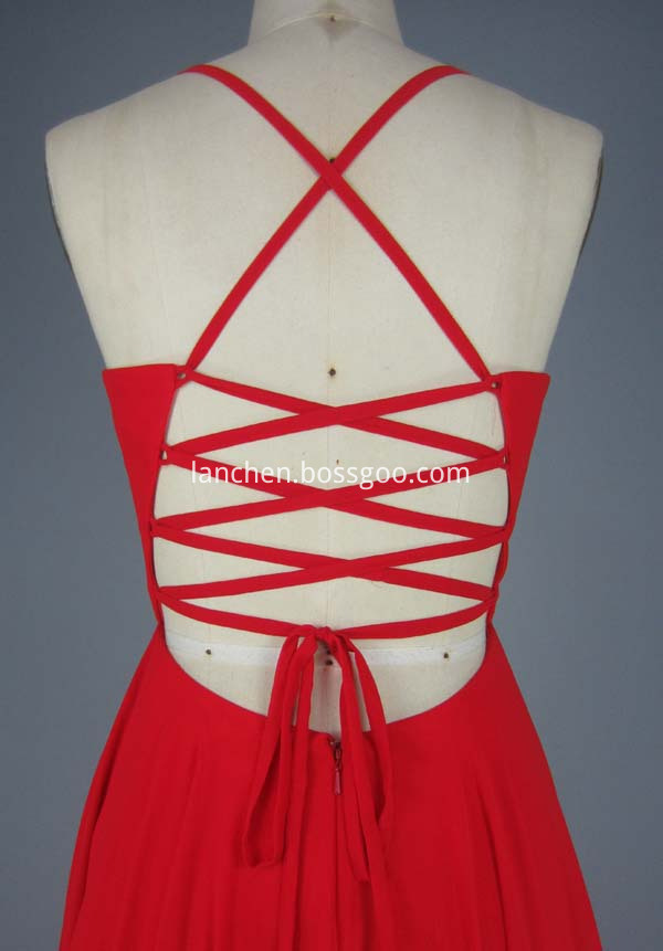 red prom dress short