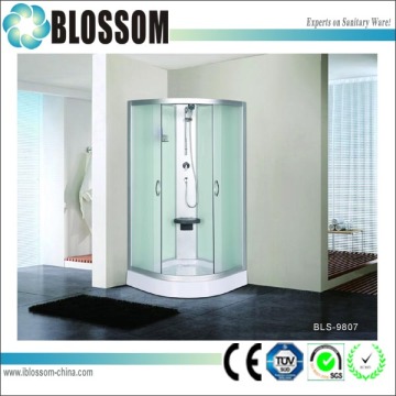 aqua glass steam shower