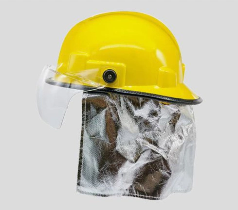 Feuerwehrleiter Flammschutzmittel und Wärmeisolierung Feuerwehrhelm vorhanden