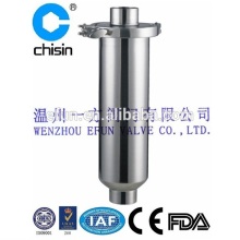 Stainless steel sanitary straight strainer