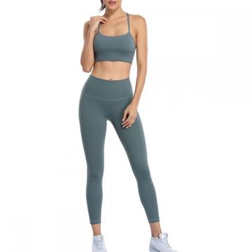 OEM dua potong pinggang tinggi Wanita Yoga set