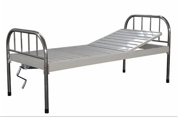 All Steel Cheap Price Simple Single One Function Crank Manual Hospital Bed Price for Medical