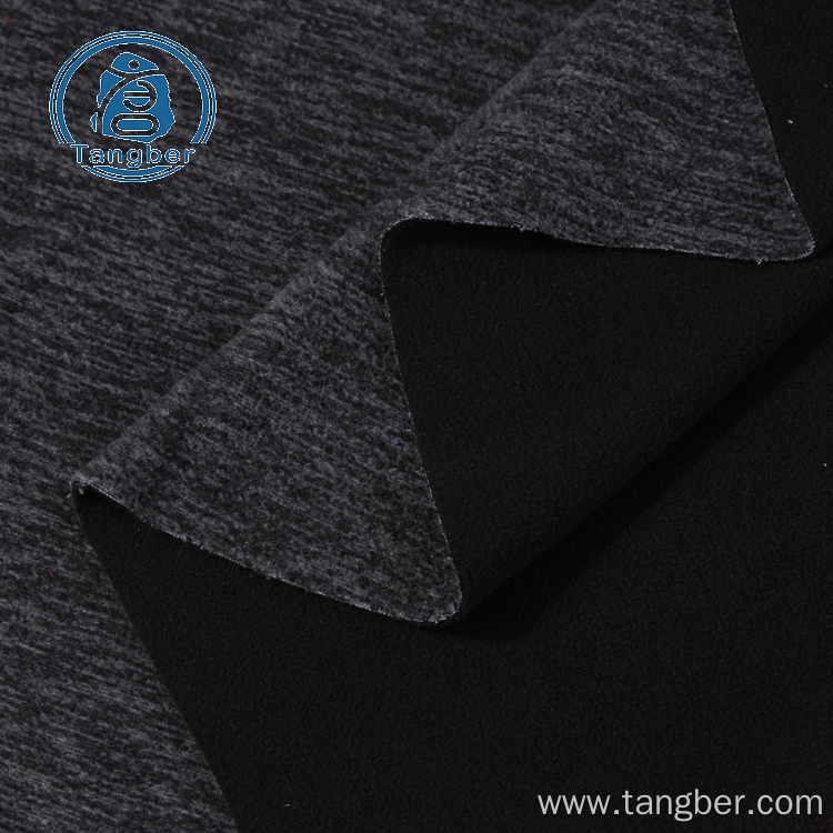 Cationic Polyester Bonded Anti Pilling Polar Fleece Fabric