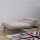 Metal Legs White Fabric Folding Sofa Bed