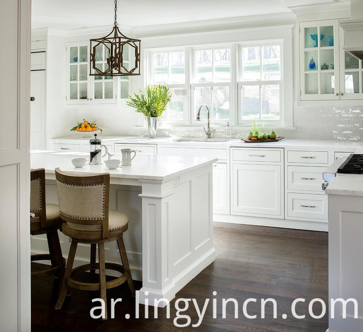 الصين شاكر الأمريكية الصلبة الخشب مطبخ مجلس الوزراء المصنعين