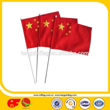 Customized digital printing wholesale hand rainbow flag with flagpole