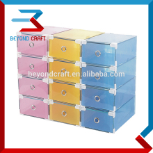 clear poly shoe box with frame