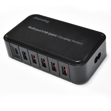 86W QC3.0 6-Port PD Pengecas USB untuk iPhone