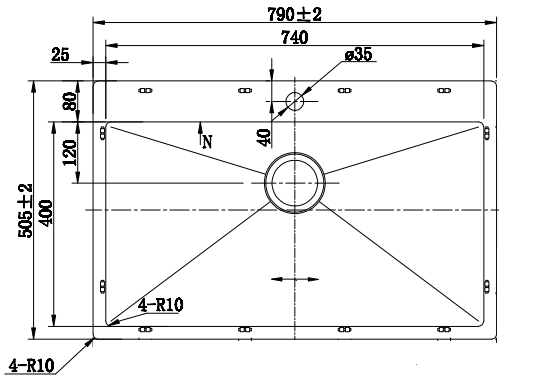 HA07951R10 Line drawing