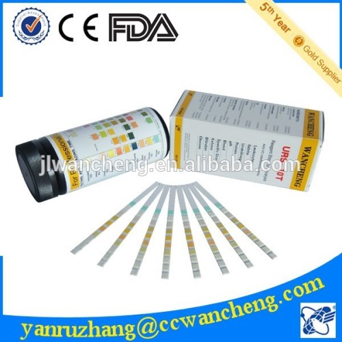 wancheng urine test strip 10 parameters URS-10T CE, ISO, FDA approved