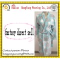 100% Polyester coral fleece print custom bathrobe for men