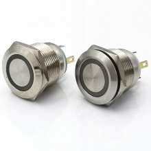 Waterproof Latching Self Locking Metal Momentary Push Button Switch 19mm On Off