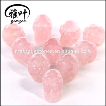 Bulk Wholesale Rose Quartz Skulls Gemstones Skull Carvings