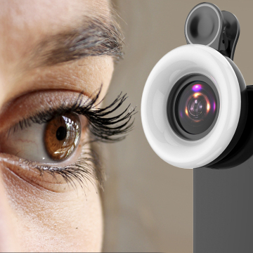 2-in-1 Camera Lens Phone Attachment with Flash for Jewelry Photography