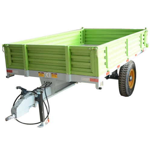 Tractor transporter hydraulic dump tipping farm trailer