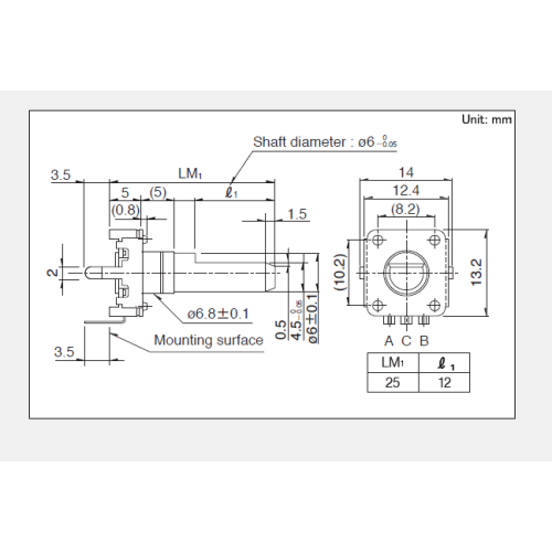 Bộ mã hóa gia tăng EC12 Series