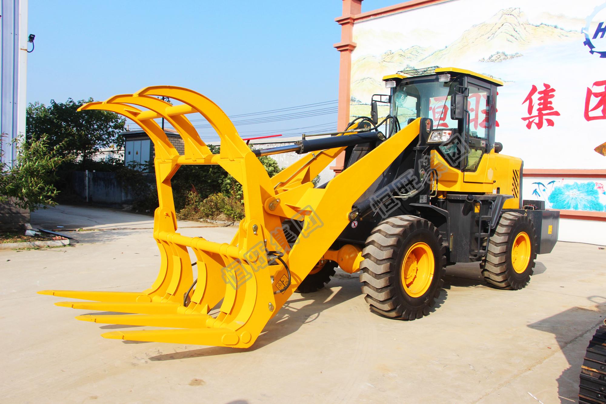 Sugarcane Loader/Wheel Loader With Wooden Fork/Farm Sugar Cane Loader