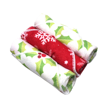 Printed Kitchen Cleaning Microfiber Towel Home Cleaning