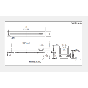 RSA0N Series Slide Potentiometer