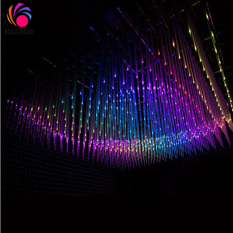 چراغ لوله RGB DMX512 3D Disco LED RGB