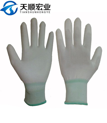 Esd Pu Palm Coating Nylon Pu Coated Glove