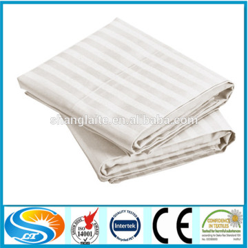 100% cotton satin stripe fabric ,satin stripe for hotel bedding ,3cm satin stripe fabric