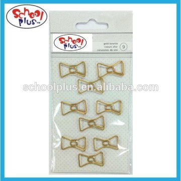 Bowtie Shaped Paper Clips, metal paper clips, cute paper clips