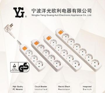 YS-MOOEL Outlet EU/Germany Standard Power Strip