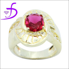 Wholesale gemstone brass ring men ring model
