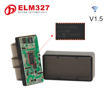 New arrival elm 327 wifi v1.5 PIC18F 25K80 chip obdii obd2 scanner tool for IOS and Android
