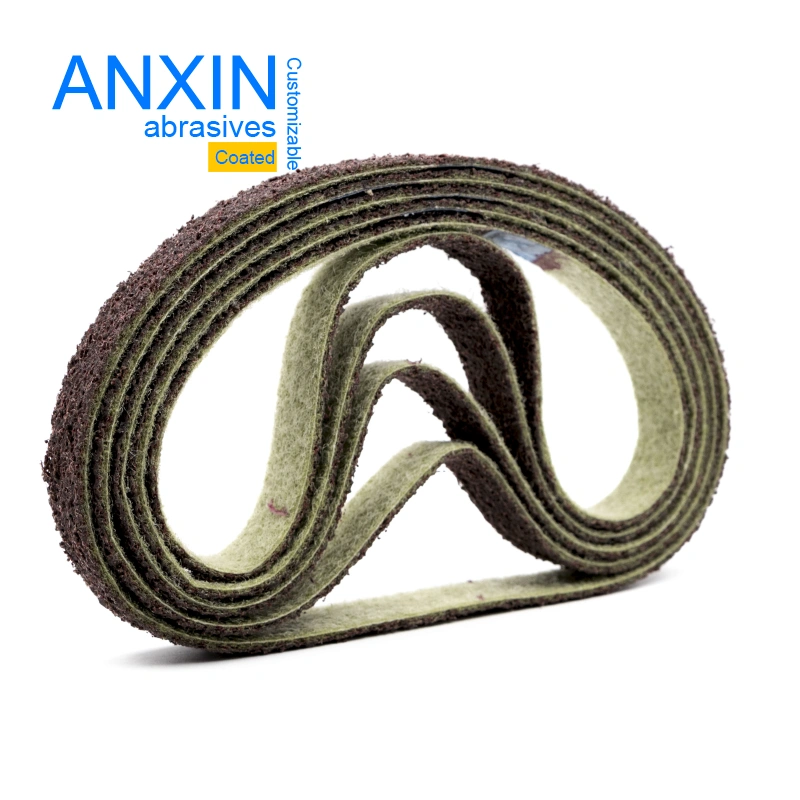 10*330mm Bbl Stainless Steel Fine Polishing Non-Woven Surface Conditioning Abrasive Belt