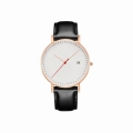 Mannen Design Watch Japan Quartz Movement Leather Band