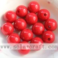 Fashion Lucite Solid 8MM Chunky Acrylic Plastic Round Smooth Ball Beads Charm in Bulk