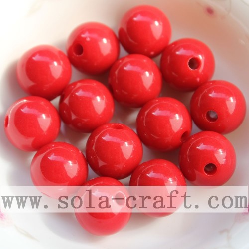 Hot Acrylic Opaque Round Beads Charms for Chunky Necklace Bracelet DIY Findings 10MM