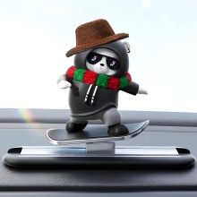 Cute Creative Scooter Power Bear Car Interior Supplies